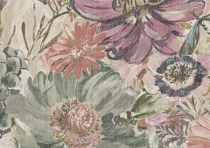 Spring Garden, Khaki - Roman Blind - Image 7